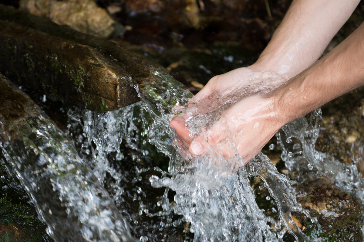 Fresh water spring